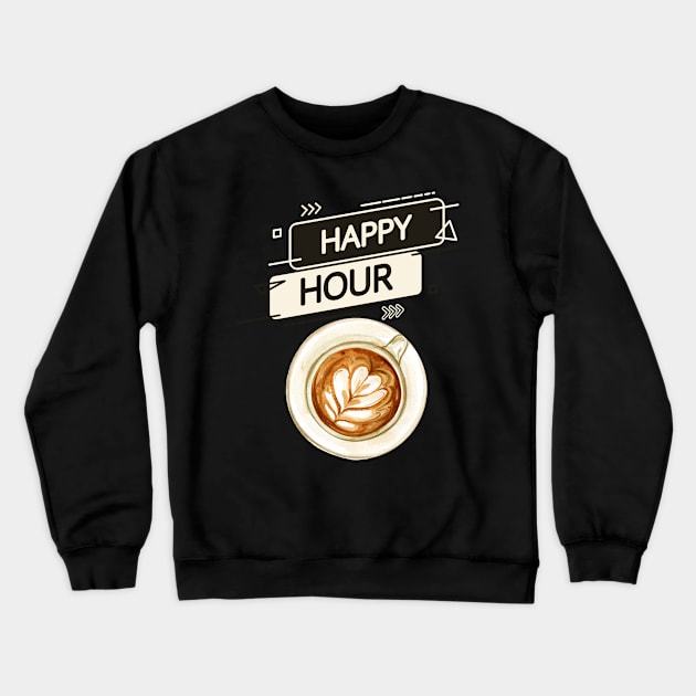 Happy hour Crewneck Sweatshirt by Eva Passi Arts